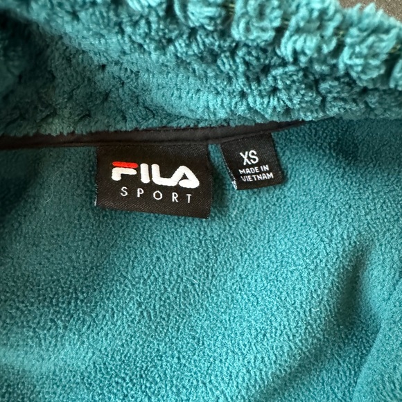 NWOT Fila green Zipup sweater - Picture 7 of 7